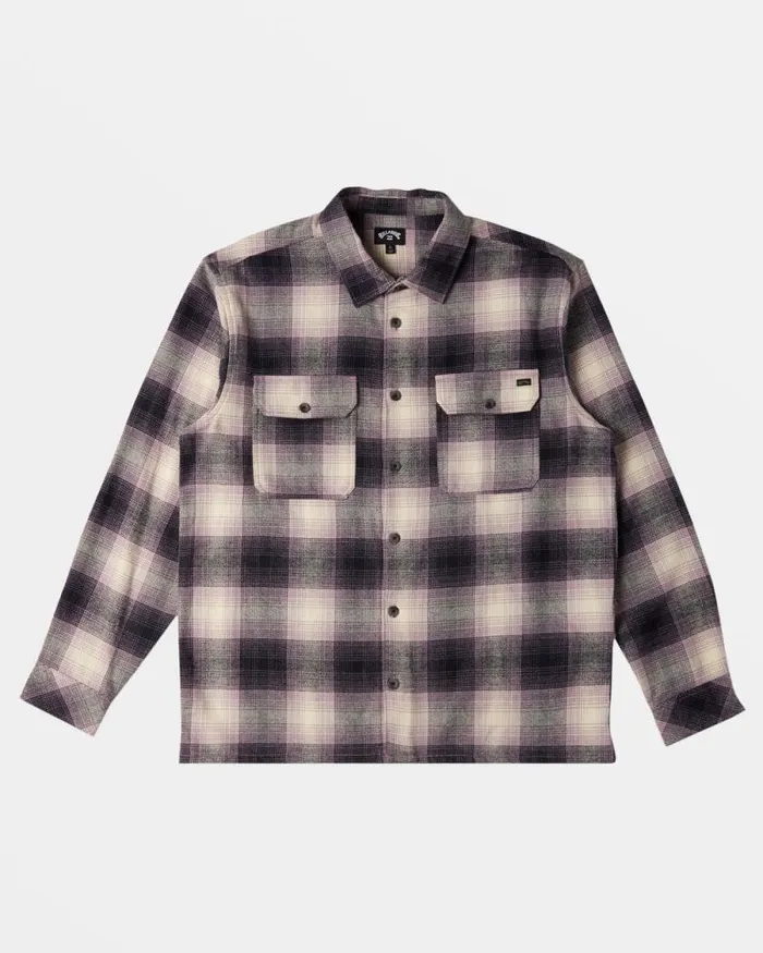 Billabong Flannels Offshore Long Sleeve Flannel Shirt Purple Ash 8211 Men Billabong Flannels Offshore Long Sleeve Flannel Shirt Purple Ash 8211 Men