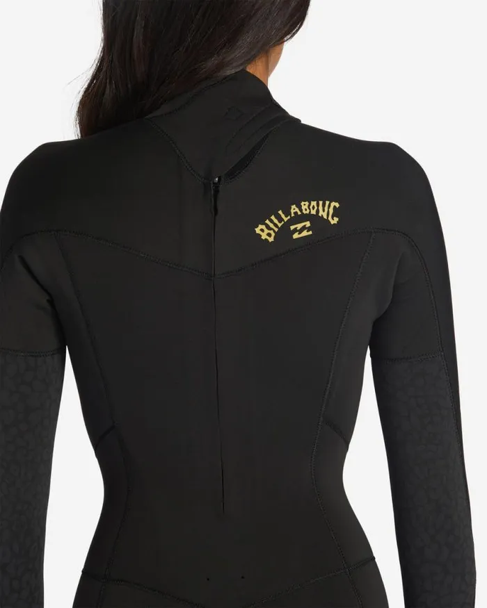 Billabong Fullsuits 54 Synergy Back Zip Full Wetsuit Wild Black 8211 Women