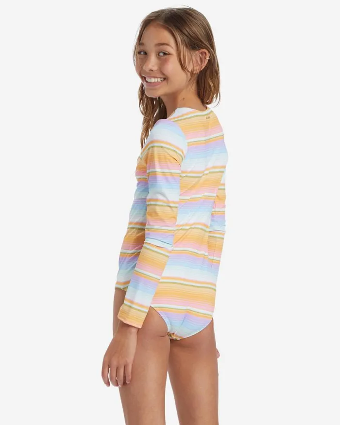 Billabong Girls039 Swim Girls Blissed Out Bodysuit Surf Tee Multi 8211 Women