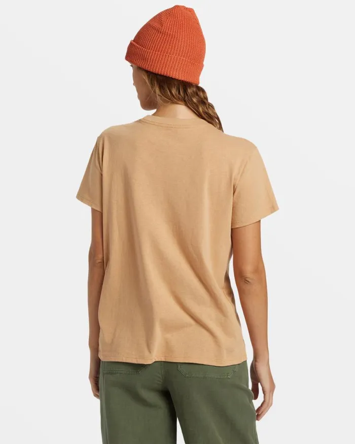 Billabong Graphic Tees and Tanks ADiv TShirt Wet Sand 8211 Women Billabong Graphic Tees and Tanks ADiv TShirt Wet Sand 8211 Women