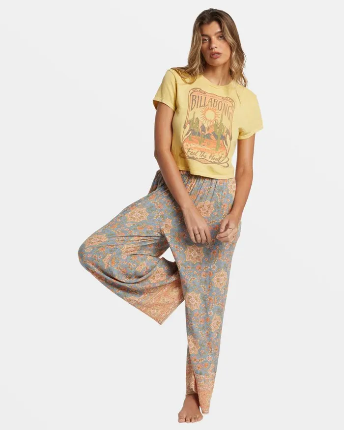 Billabong Graphic Tees and Tanks Feel The Heat TShirt Mellow Daze 8211 Women