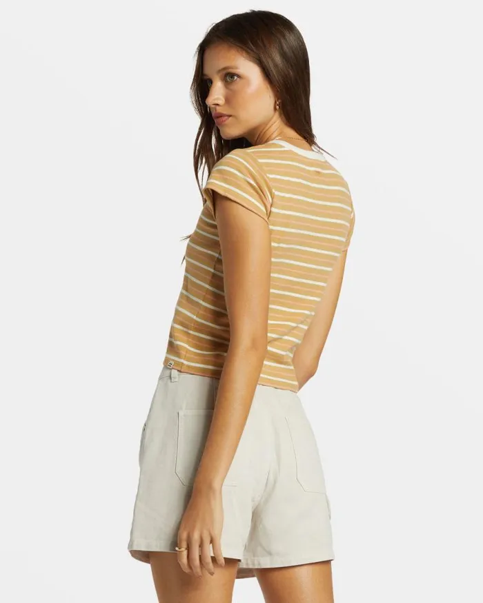 Billabong Graphic Tees and Tanks Feelin It TShirt Hemp 2 8211 Women Billabong Graphic Tees and Tanks Feelin It TShirt Hemp 2 8211 Women