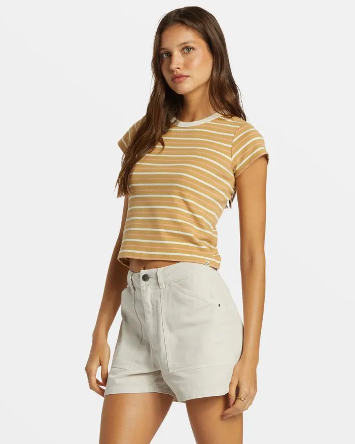 Billabong Graphic Tees and Tanks Feelin It TShirt Hemp 2 8211 Women Billabong Graphic Tees and Tanks Feelin It TShirt Hemp 2 8211 Women