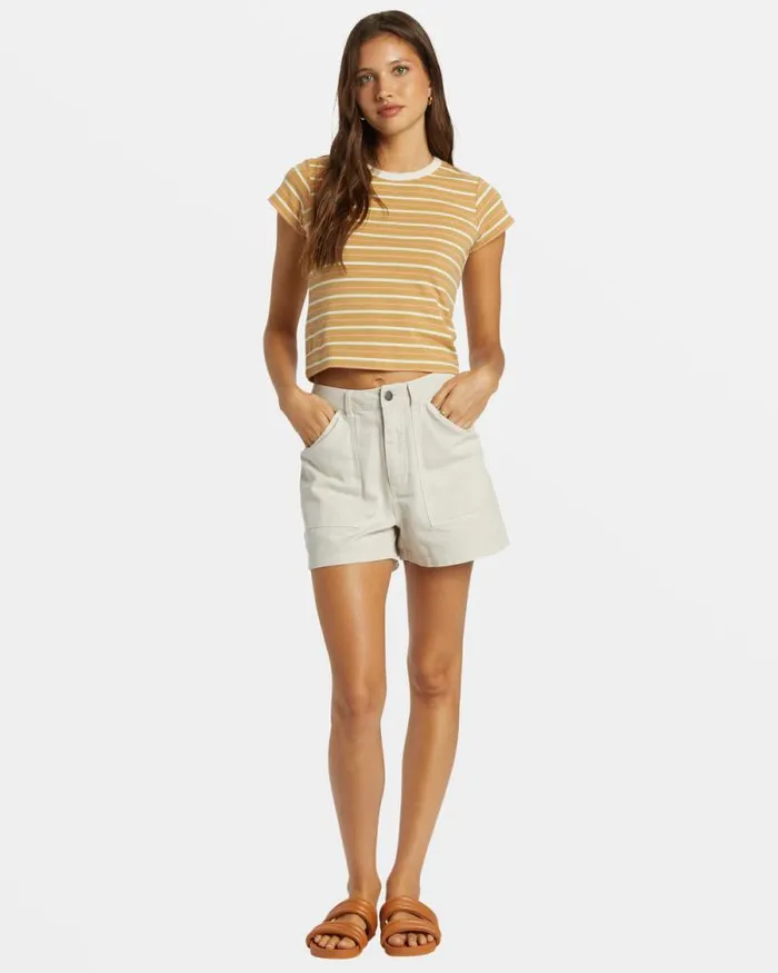 Billabong Graphic Tees and Tanks Feelin It TShirt Hemp 2 8211 Women Billabong Graphic Tees and Tanks Feelin It TShirt Hemp 2 8211 Women