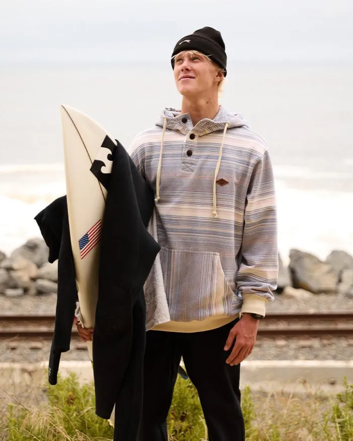 Billabong Hoodies and Fleece Rancho Hoodie Slate Blue 8211 Men