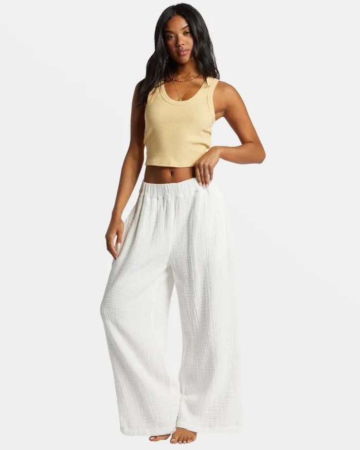Billabong Jeans and Pants Follow Me Pant 2 Pants Salt Crystal 8211 Women
