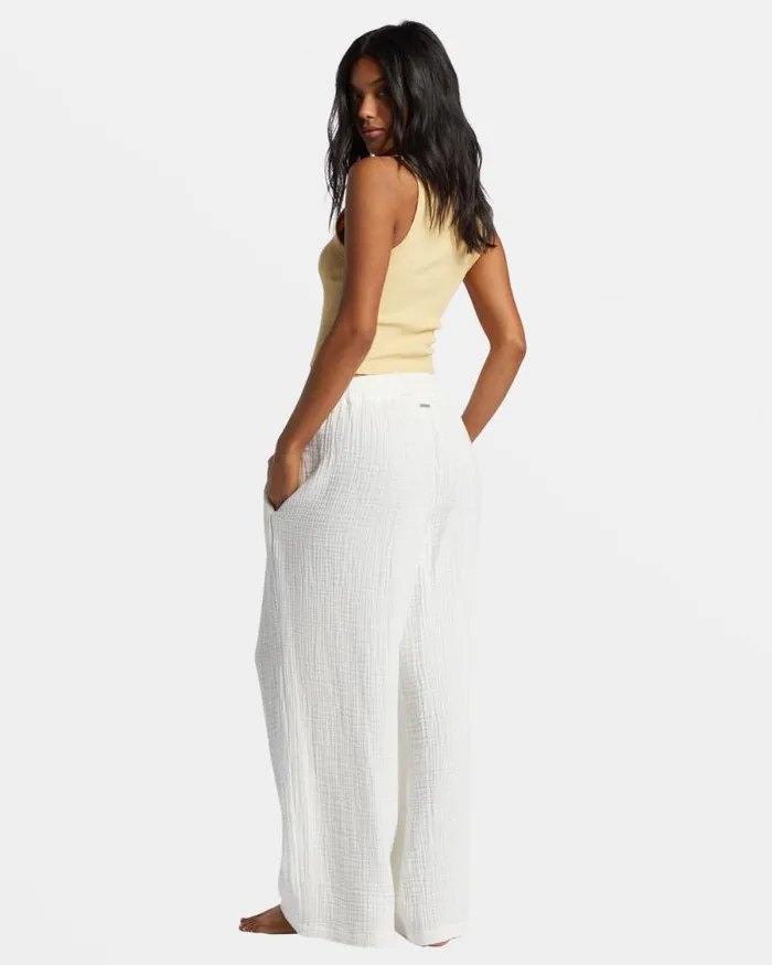 Billabong Jeans and Pants Follow Me Pant 2 Pants Salt Crystal 8211 Women
