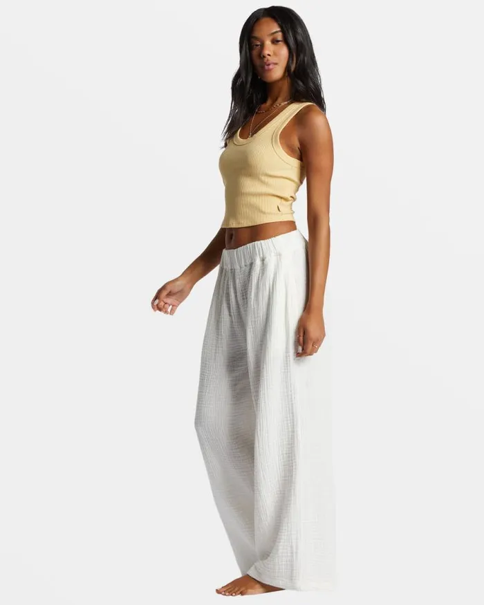 Billabong Jeans and Pants Follow Me Pant 2 Pants Salt Crystal 8211 Women