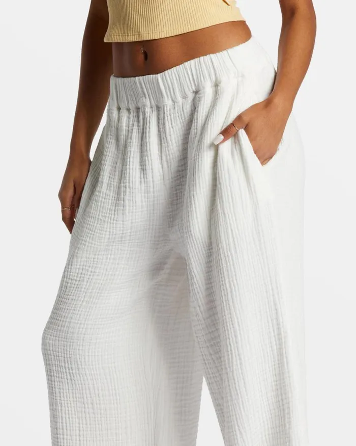 Billabong Jeans and Pants Follow Me Pant 2 Pants Salt Crystal 8211 Women