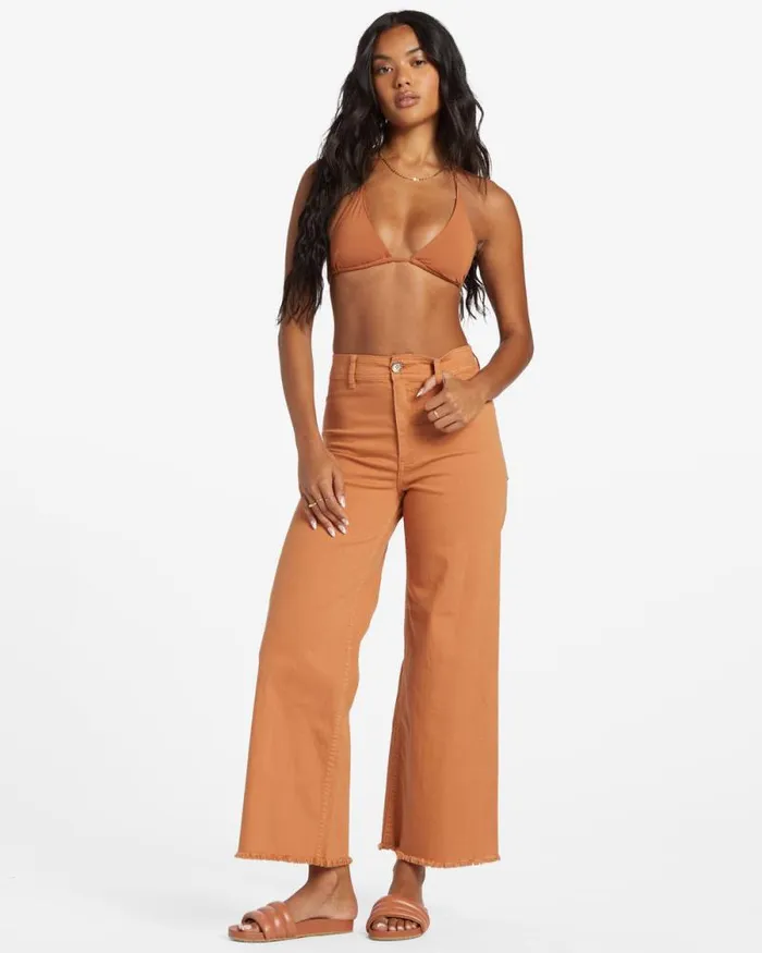 Billabong Jeans and Pants Free Fall HighWaist Pants Toffee 8211 Women