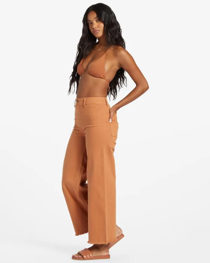 Billabong Jeans and Pants Free Fall HighWaist Pants Toffee 8211 Women