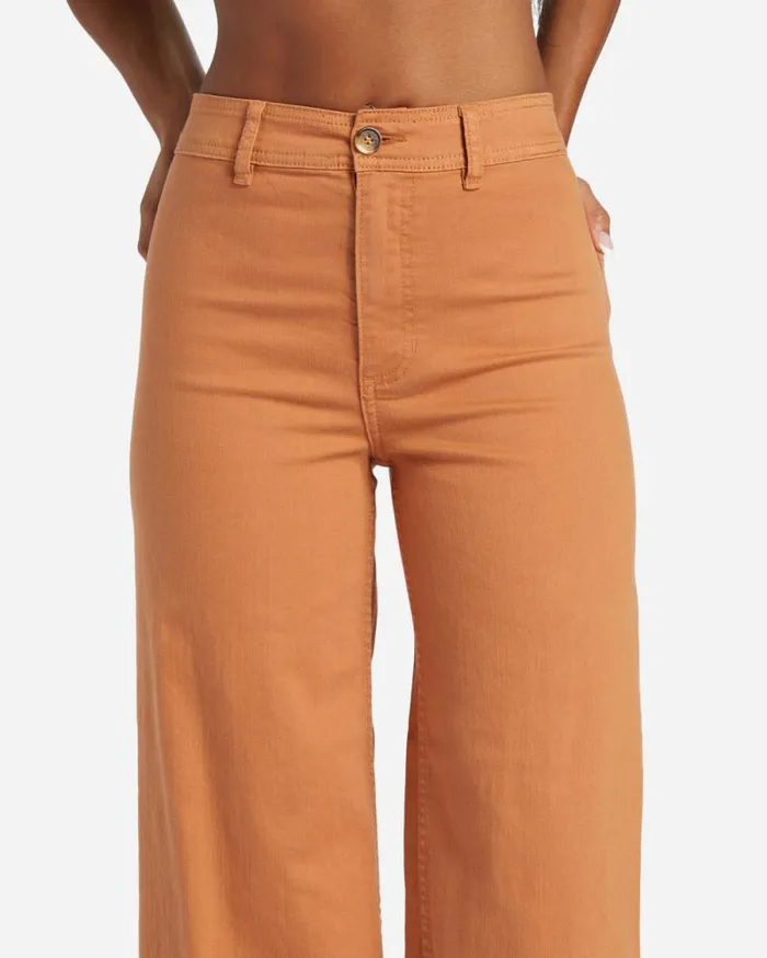 Billabong Jeans and Pants Free Fall HighWaist Pants Toffee 8211 Women