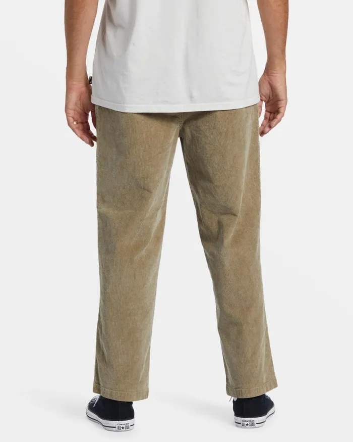 Billabong Jeans and Pants Larry Elastic Waist Corduroy Pants Dune 8211 Men
