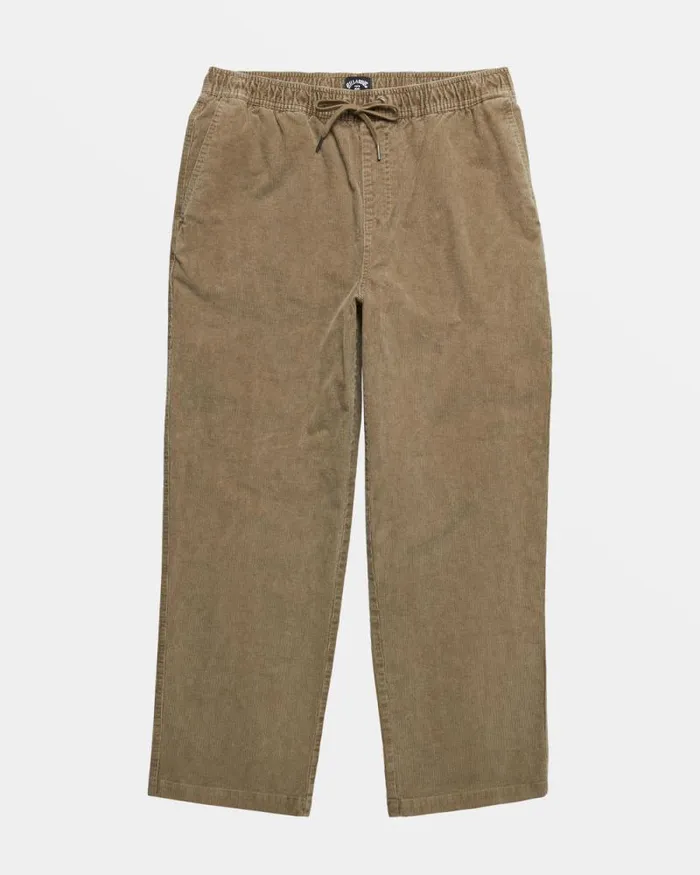 Billabong Jeans and Pants Larry Elastic Waist Corduroy Pants Dune 8211 Men