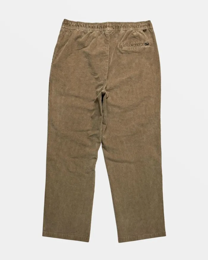 Billabong Jeans and Pants Larry Elastic Waist Corduroy Pants Dune 8211 Men