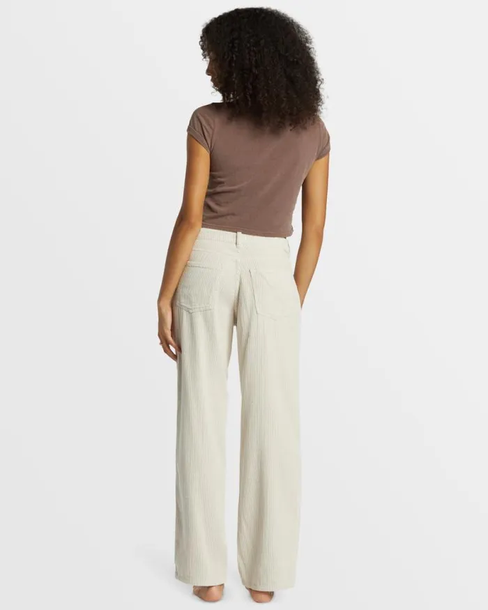 Billabong Jeans and Pants Midtown StraightLeg Corduroy Pants Moonlight 8211 Women