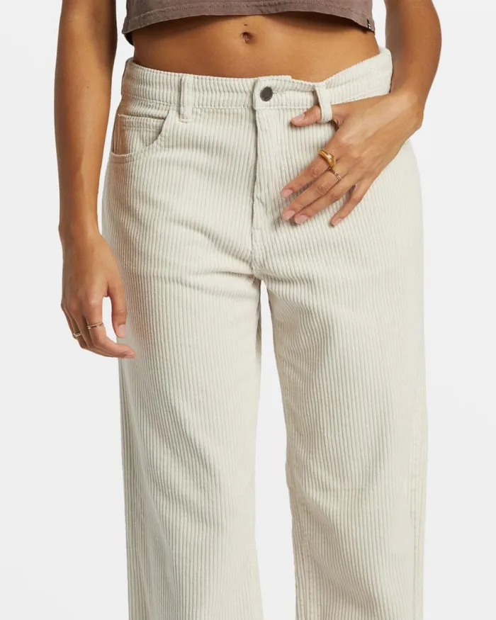 Billabong Jeans and Pants Midtown StraightLeg Corduroy Pants Moonlight 8211 Women