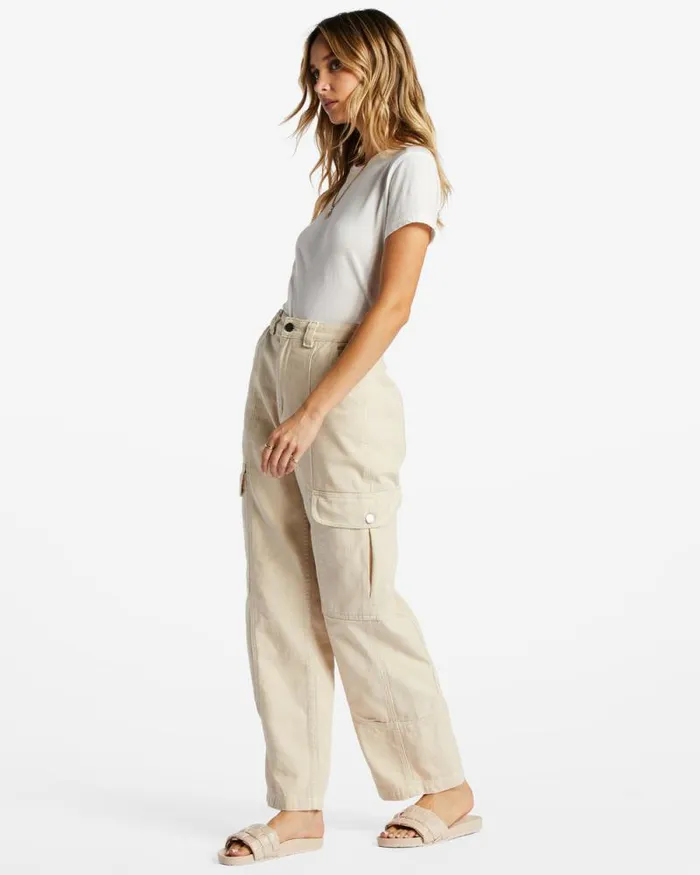 Billabong Jeans and Pants Wall To Wall Denim Cargo Pants Antique White 1 8211 Women Billabong Jeans and Pants Wall To Wall Denim Cargo Pants Antique White 1 8211 Women