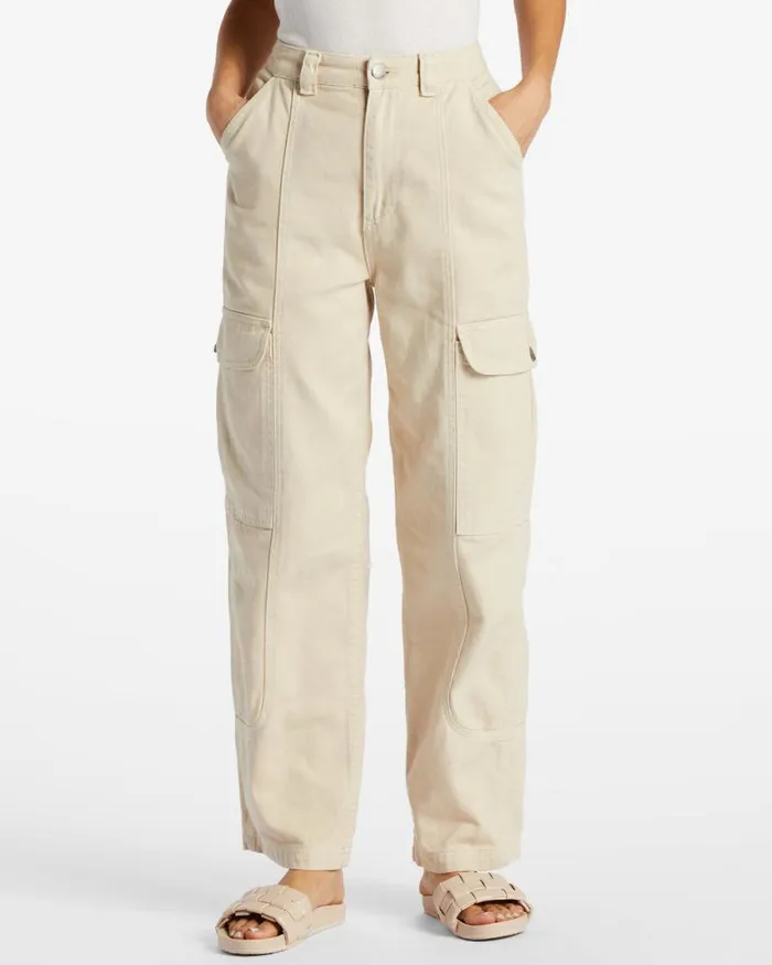 Billabong Jeans and Pants Wall To Wall Denim Cargo Pants Antique White 1 8211 Women Billabong Jeans and Pants Wall To Wall Denim Cargo Pants Antique White 1 8211 Women