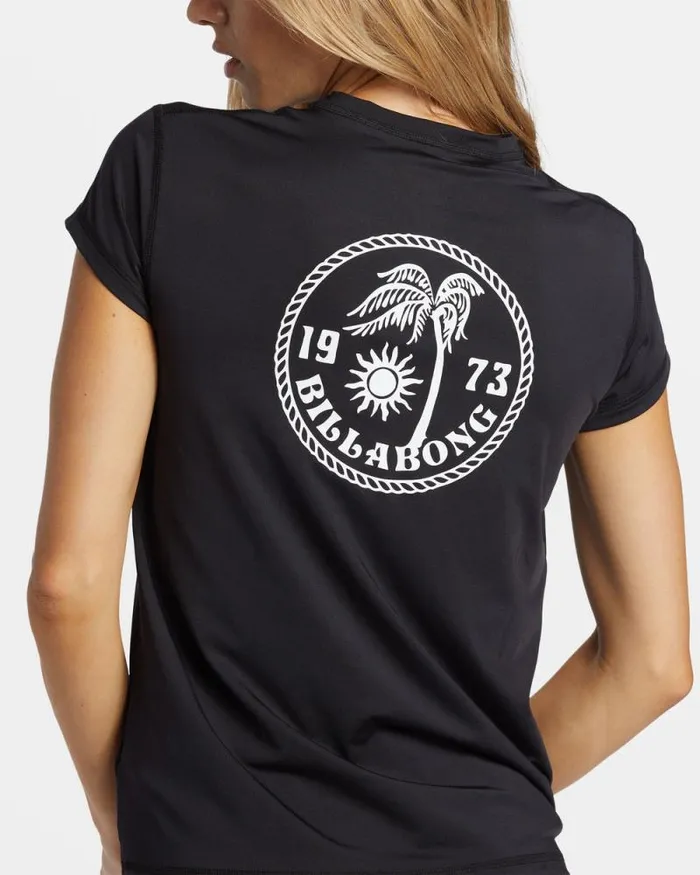 Billabong Rashguards and Bodysuits Core Sunday Short Sleeve Surf Tee Black 8211 Women Billabong Rashguards and Bodysuits Core Sunday Short Sleeve Surf Tee Black 8211 Women