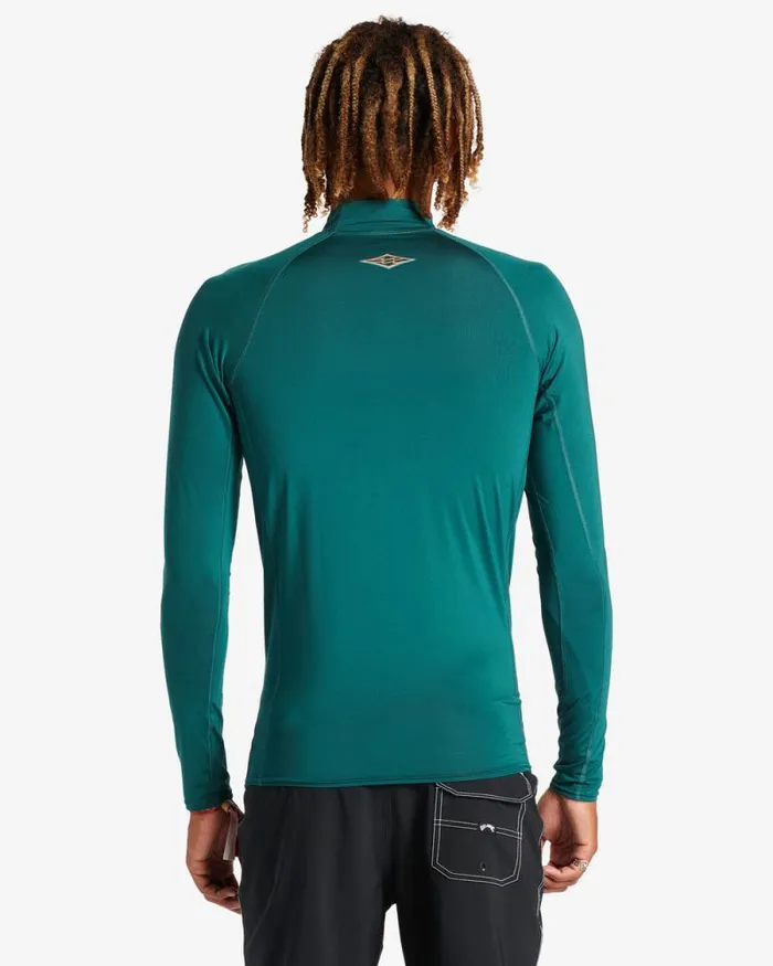 Billabong Rashguards and Surf Tees Arch Diamond Long Sleeve Upf 50 Rashguard Dark Teal 8211 Men Billabong Rashguards and Surf Tees Arch Diamond Long Sleeve Upf 50 Rashguard Dark Teal 8211 Men