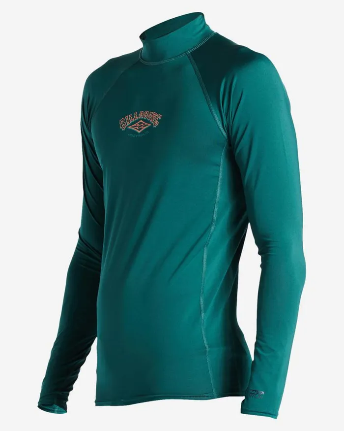 Billabong Rashguards and Surf Tees Arch Diamond Long Sleeve Upf 50 Rashguard Dark Teal 8211 Men Billabong Rashguards and Surf Tees Arch Diamond Long Sleeve Upf 50 Rashguard Dark Teal 8211 Men
