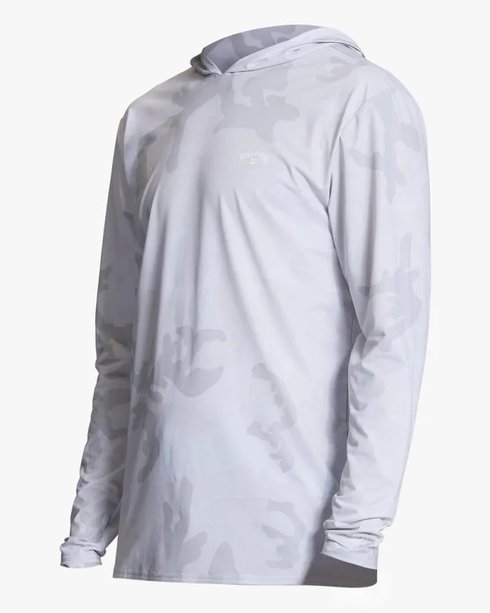 Billabong Rashguards and Surf Tees Arch Mesh Hooded UPF 50 Long Sleeve Rashguard White Camo 8211 Men Billabong Rashguards and Surf Tees Arch Mesh Hooded UPF 50 Long Sleeve Rashguard White Camo 8211 Men