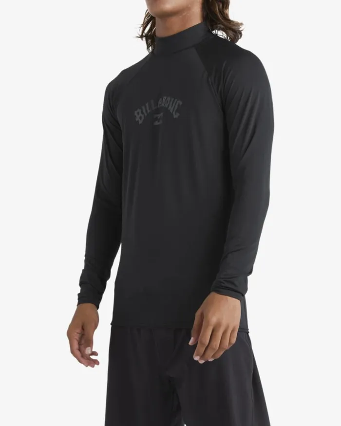 Billabong Rashguards and Surf Tees Arch Wave Performance Fit Long Sleeve Surf Tee Black 8211 Men Billabong Rashguards and Surf Tees Arch Wave Performance Fit Long Sleeve Surf Tee Black 8211 Men