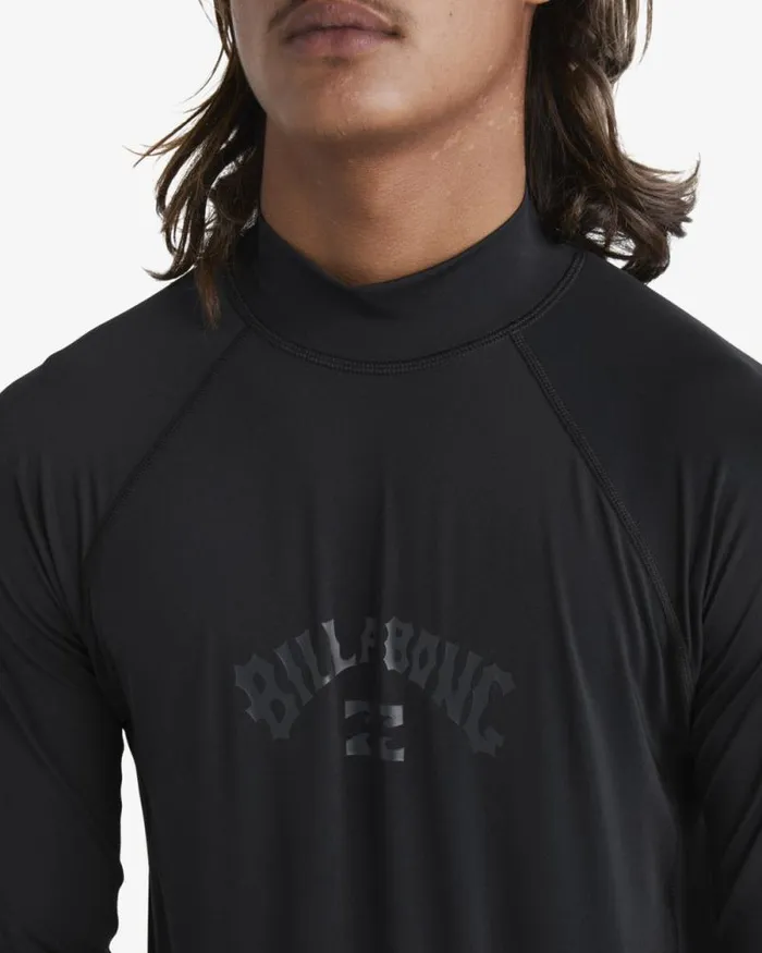 Billabong Rashguards and Surf Tees Arch Wave Performance Fit Long Sleeve Surf Tee Black 8211 Men Billabong Rashguards and Surf Tees Arch Wave Performance Fit Long Sleeve Surf Tee Black 8211 Men