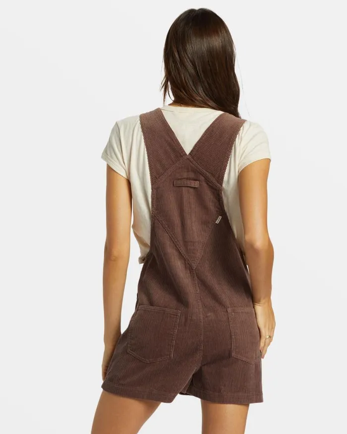 Billabong Rompers and Jumpsuits Sand Canyon Corduroy Shortall Romper Kona 8211 Women Billabong Rompers and Jumpsuits Sand Canyon Corduroy Shortall Romper Kona 8211 Women