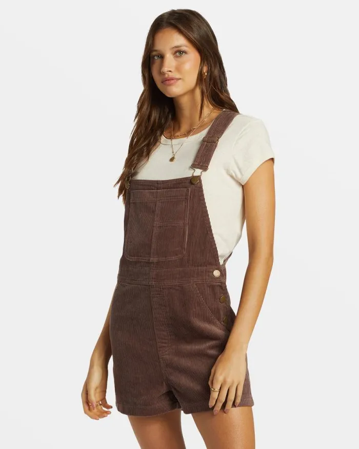 Billabong Rompers and Jumpsuits Sand Canyon Corduroy Shortall Romper Kona 8211 Women Billabong Rompers and Jumpsuits Sand Canyon Corduroy Shortall Romper Kona 8211 Women