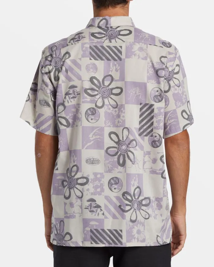 Billabong Shirts Double Vision Short Sleeve Shirt Purple Ash 8211 Men Billabong Shirts Double Vision Short Sleeve Shirt Purple Ash 8211 Men
