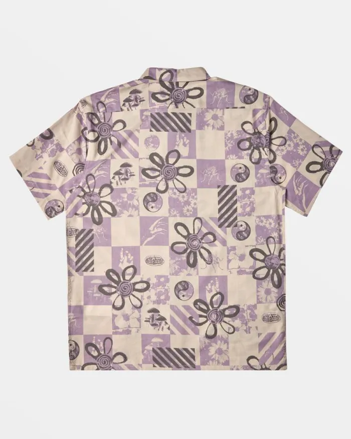 Billabong Shirts Double Vision Short Sleeve Shirt Purple Ash 8211 Men Billabong Shirts Double Vision Short Sleeve Shirt Purple Ash 8211 Men