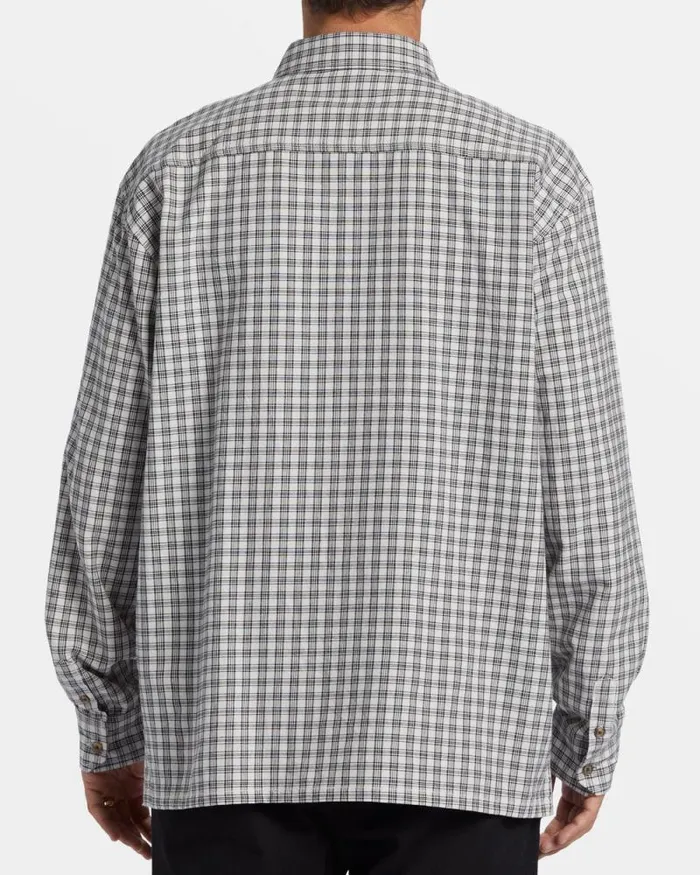 Billabong Shirts Mogul Long Sleeve Shirt Off White 8211 Men