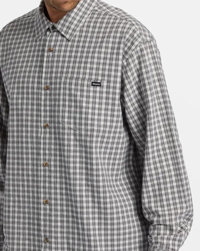 Billabong Shirts Mogul Long Sleeve Shirt Off White 8211 Men