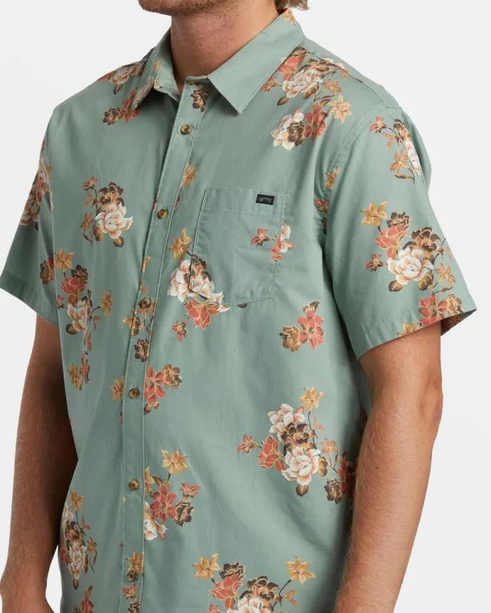Billabong Shirts Sundays Mini Short Sleeve Shirt Sage 8211 Men Billabong Shirts Sundays Mini Short Sleeve Shirt Sage 8211 Men