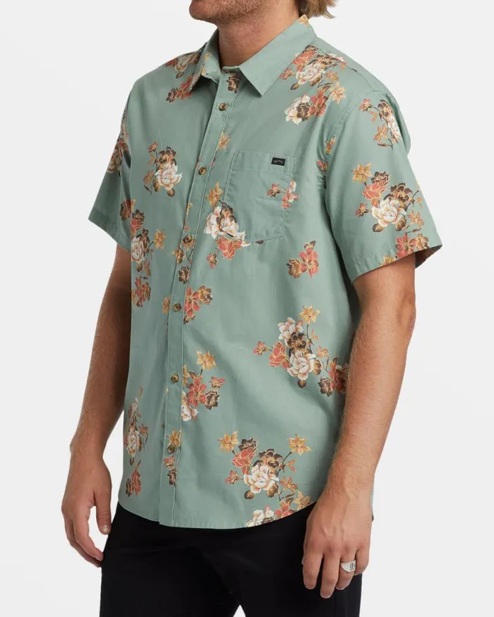 Billabong Shirts Sundays Mini Short Sleeve Shirt Sage 8211 Men Billabong Shirts Sundays Mini Short Sleeve Shirt Sage 8211 Men
