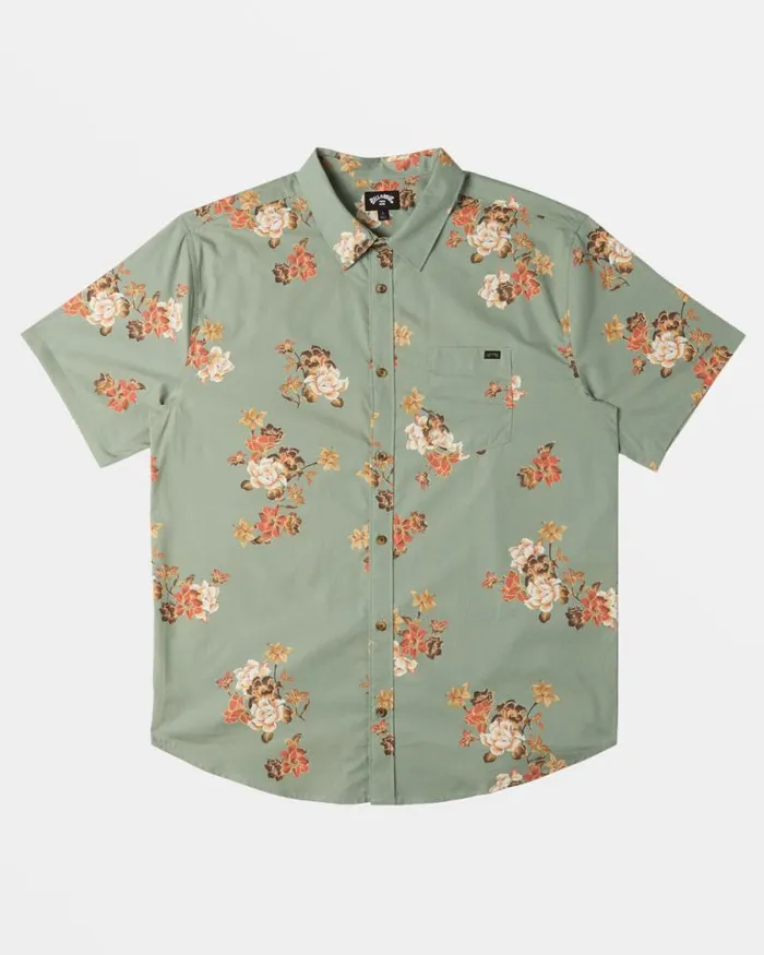 Billabong Shirts Sundays Mini Short Sleeve Shirt Sage 8211 Men Billabong Shirts Sundays Mini Short Sleeve Shirt Sage 8211 Men