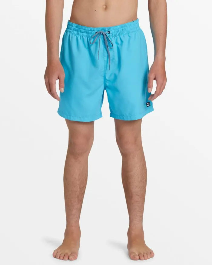 Billabong Short Length 16034 8211 175034 All Day Layback 16034 Swim Trunks Cyan 8211 Men