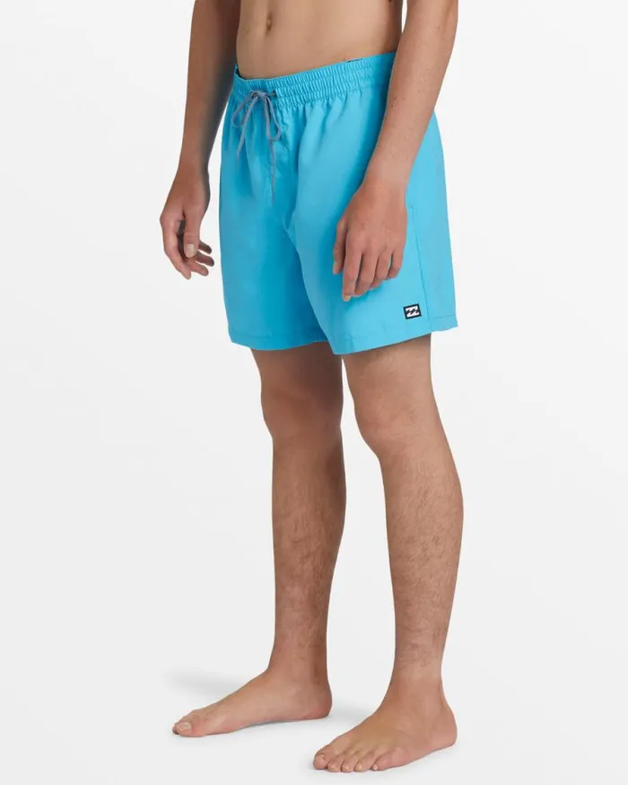 Billabong Short Length 16034 8211 175034 All Day Layback 16034 Swim Trunks Cyan 8211 Men