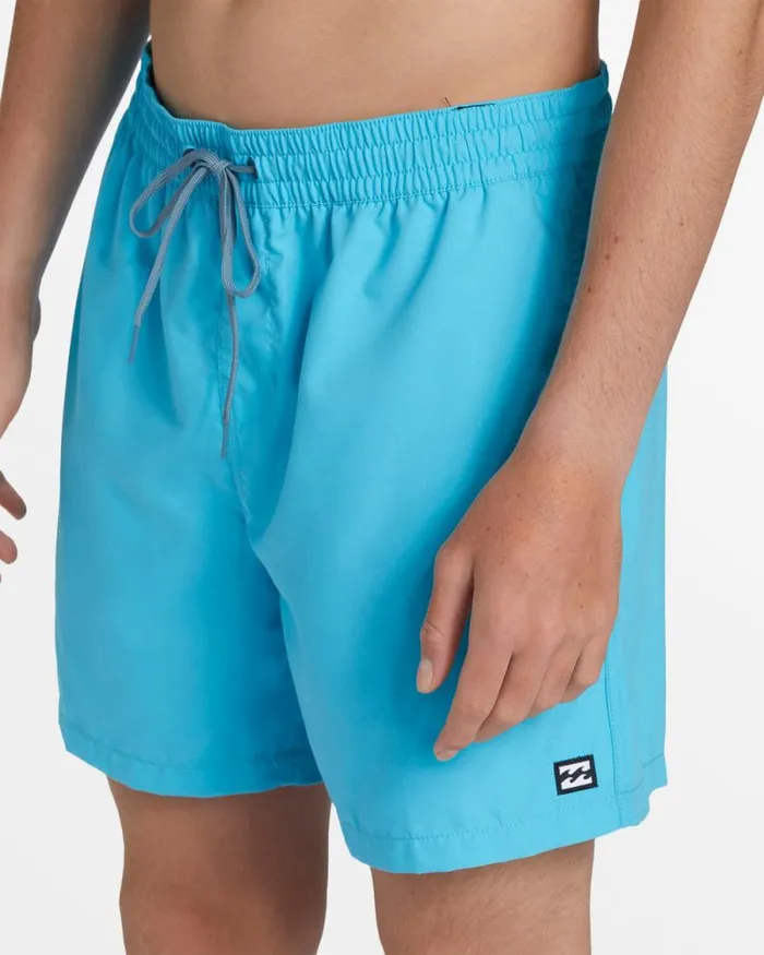 Billabong Short Length 16034 8211 175034 All Day Layback 16034 Swim Trunks Cyan 8211 Men