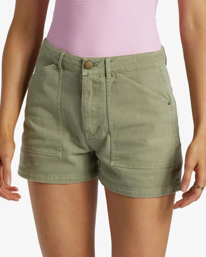Billabong Shorts Leia Denim Shorts Army 8211 Women Billabong Shorts Leia Denim Shorts Army 8211 Women