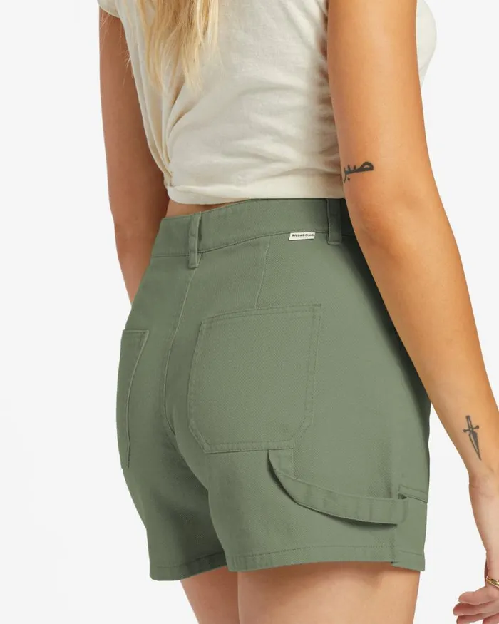 Billabong Shorts Leia Denim Shorts Army 8211 Women Billabong Shorts Leia Denim Shorts Army 8211 Women