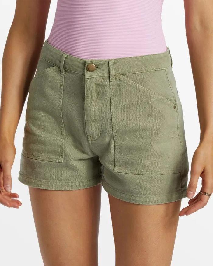 Billabong Shorts Leia Denim Shorts Army 8211 Women Billabong Shorts Leia Denim Shorts Army 8211 Women