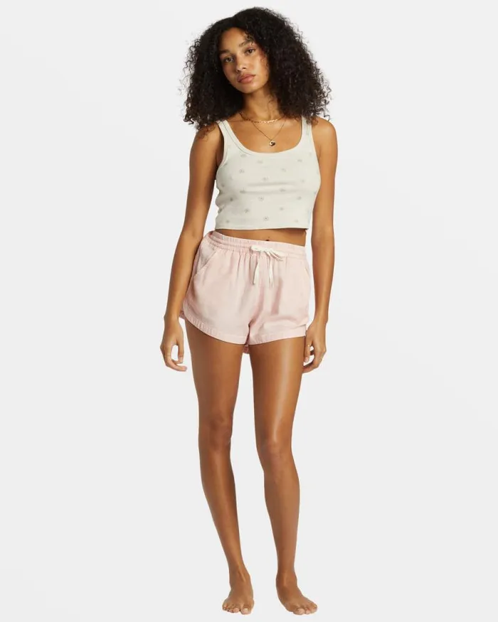 Billabong Shorts Road Trippin Elastic Waist Shorts Feelin Peachy 8211 Women Billabong Shorts Road Trippin Elastic Waist Shorts Feelin Peachy 8211 Women