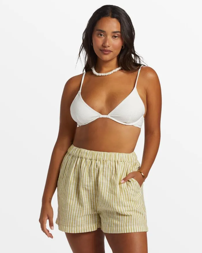 Billabong Shorts Sea Ya Elastic Waist Shorts Moss Joy 8211 Women