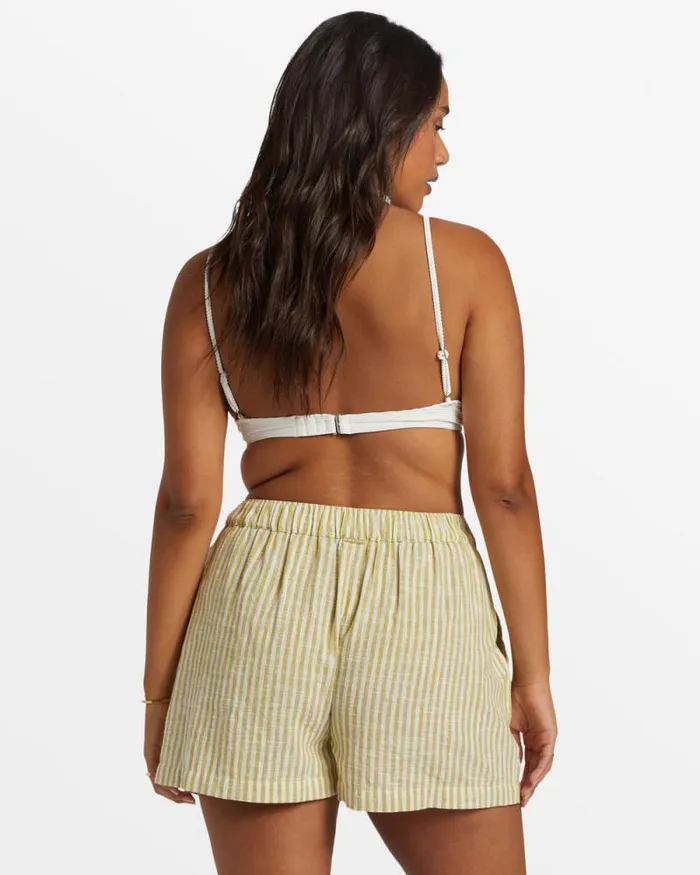 Billabong Shorts Sea Ya Elastic Waist Shorts Moss Joy 8211 Women