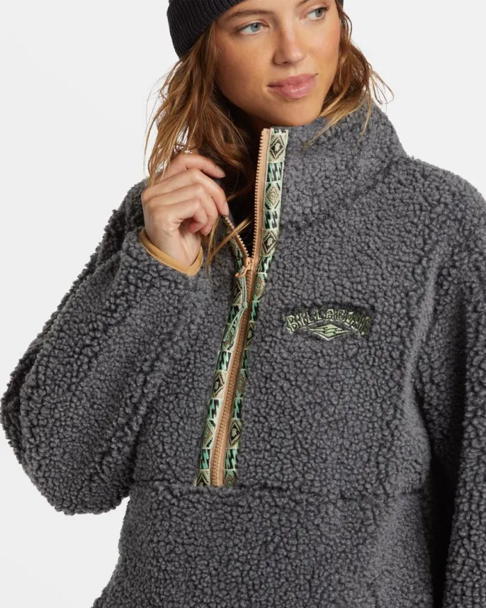 Billabong Sweatshirts and Fleece Horizon HalfZip Fleece Charcoal 8211 Women Billabong Sweatshirts and Fleece Horizon HalfZip Fleece Charcoal 8211 Women