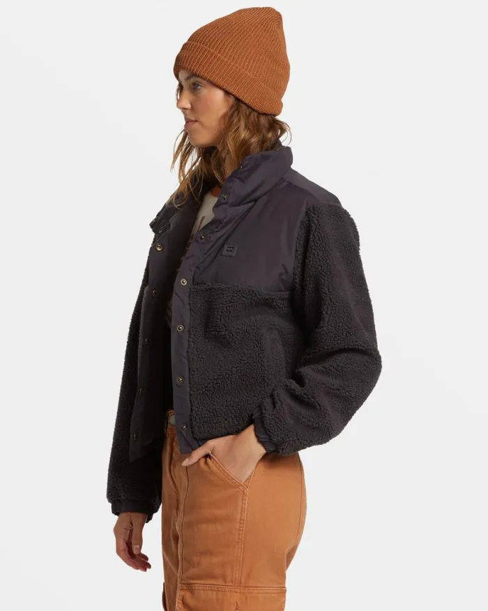 Billabong Sweatshirts and Fleece Lost Trails Jacket Black Sands 8211 Women