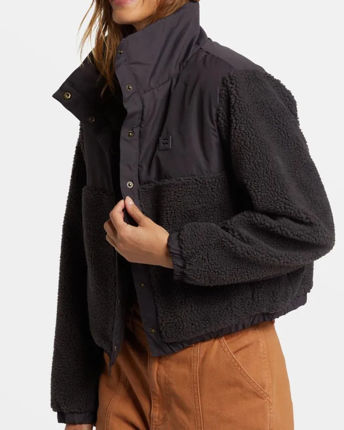 Billabong Sweatshirts and Fleece Lost Trails Jacket Black Sands 8211 Women